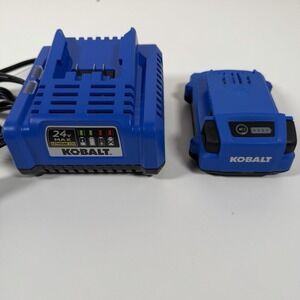 Kobalt 24 Volt 24V Max Lithium-ion Battery w/Charger 2.0Ah KBC 1224-03